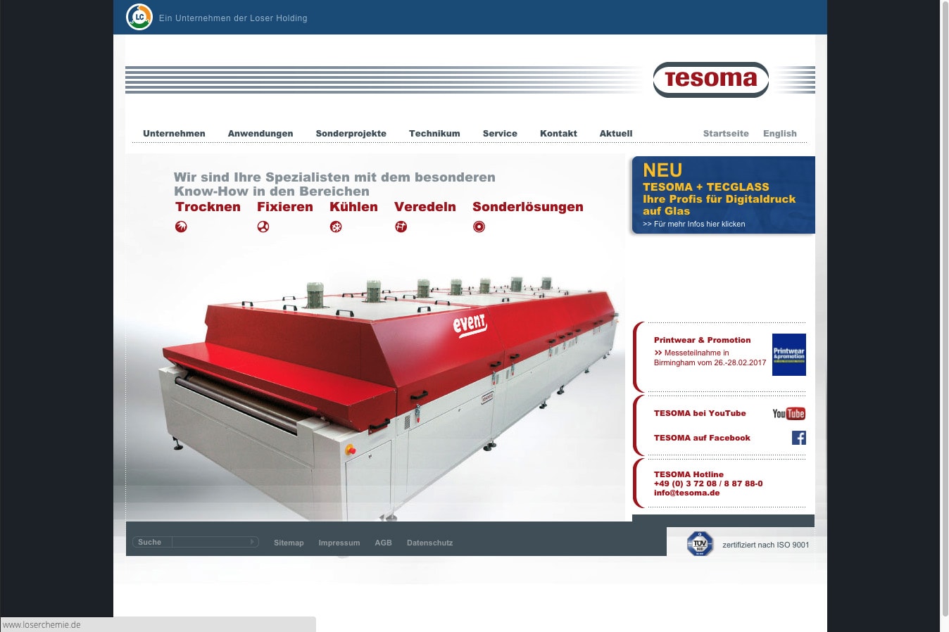 TESOMA - Website